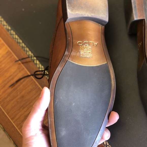 Brown Aldo men’s lace ups 10.5 dress shoes - Picture 5 of 11